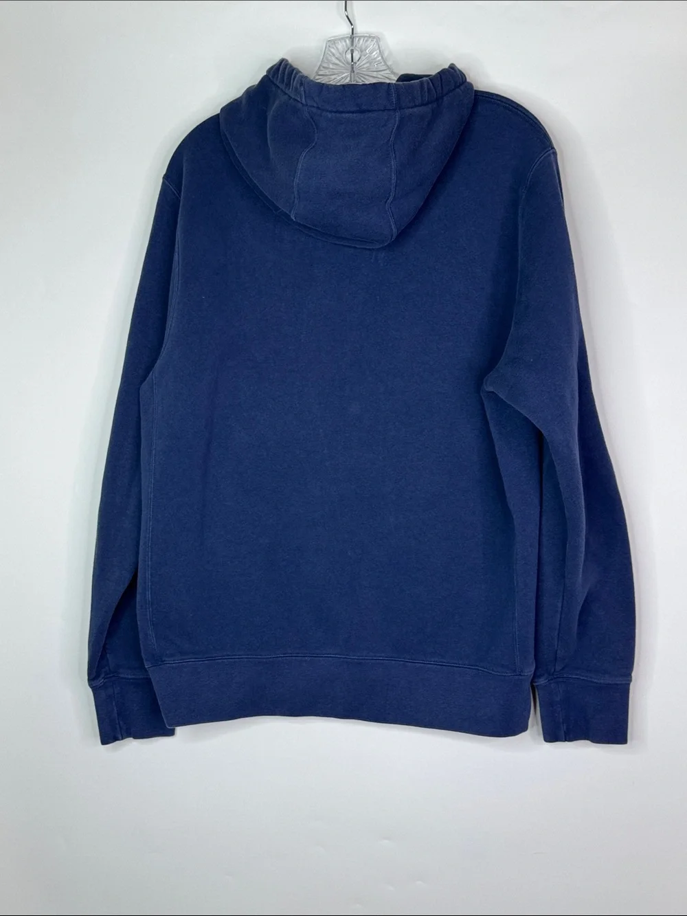 Nike Full Zip Hoodie Blue BV2645-44B Embroidered Logo Fleece Men's Medium